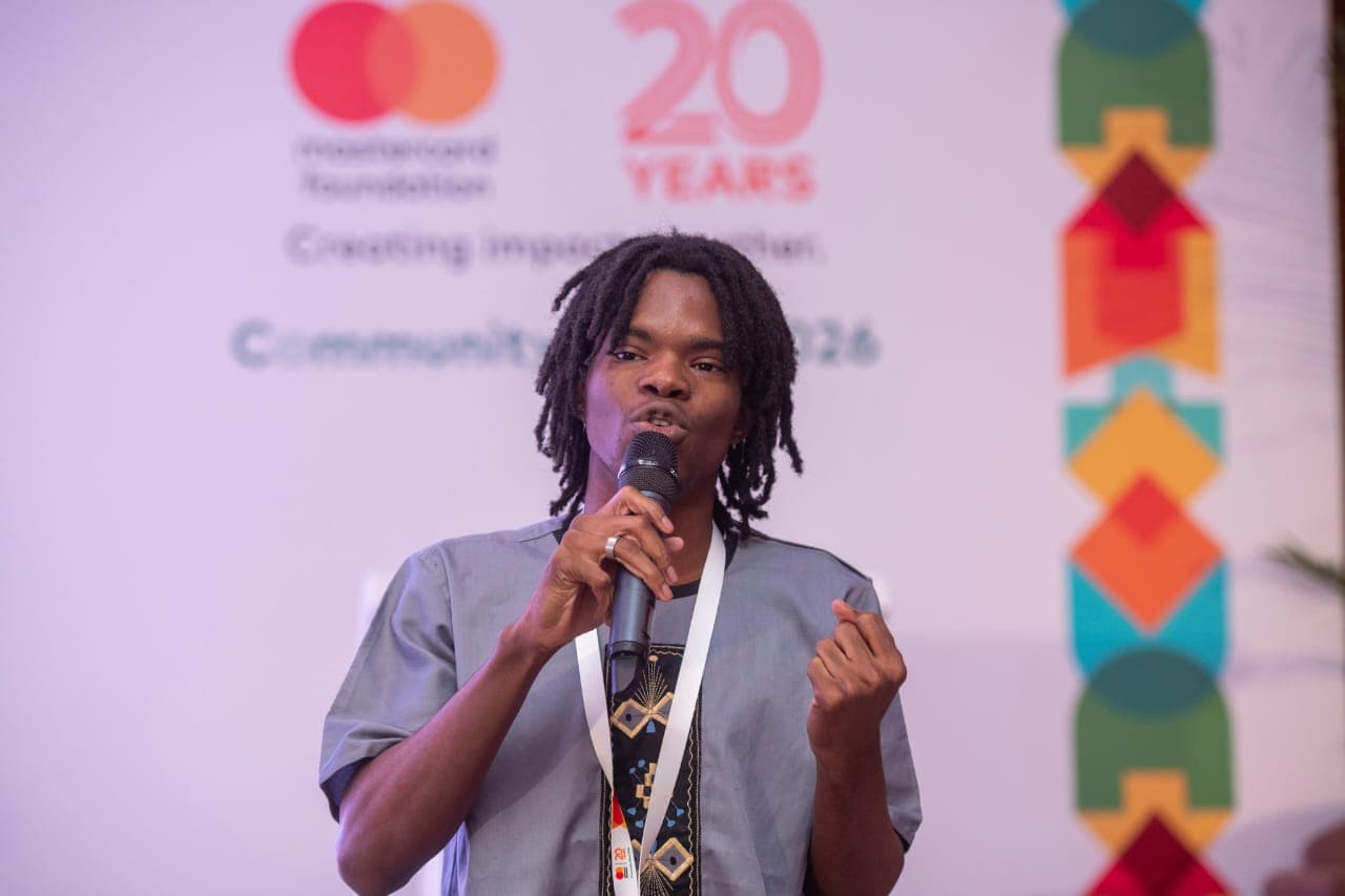 Prise de parole d’un mentor Ashita lors de la Community Week 2026 de la Mastercard Foundation